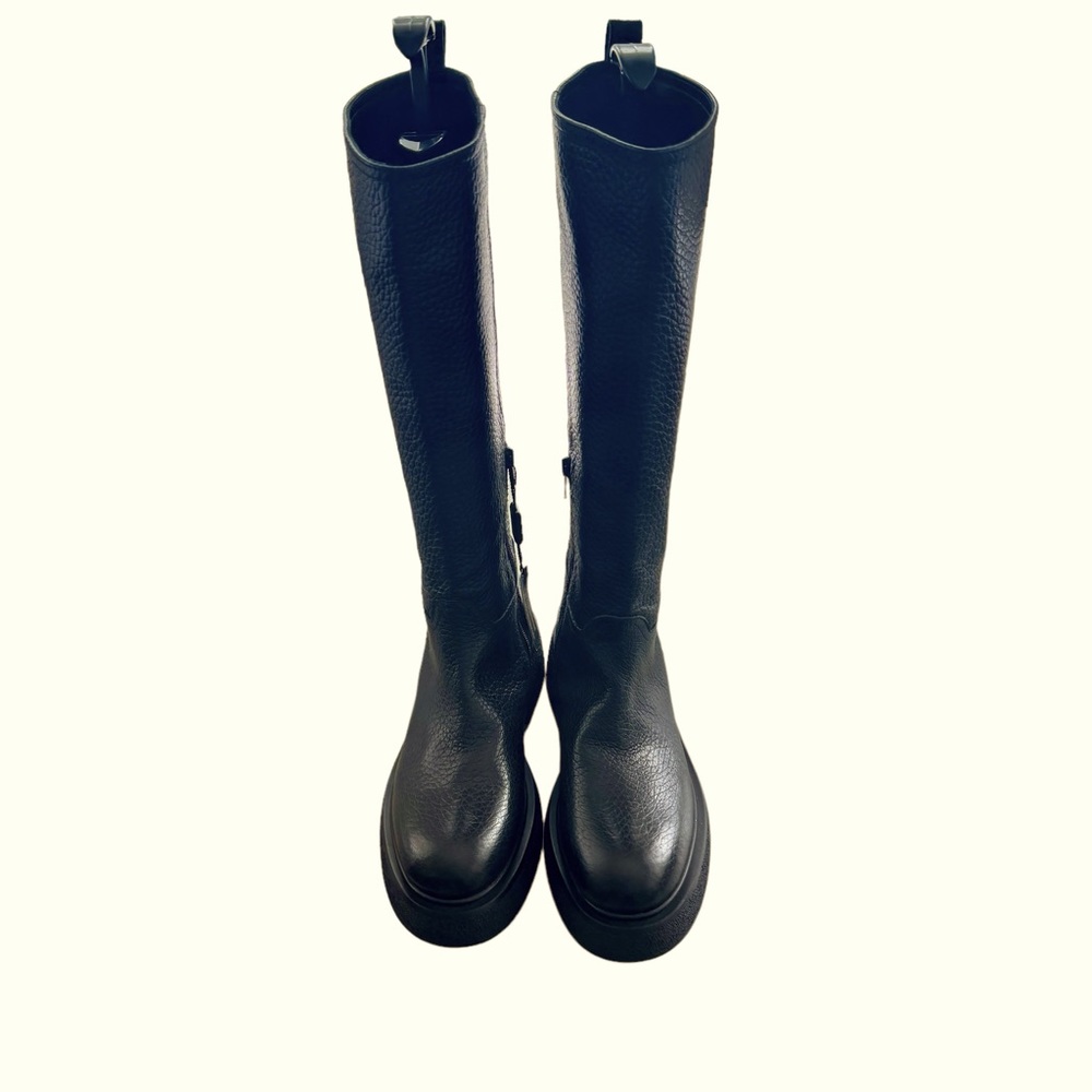 Napoleoni Italy handmade chunky platform knee high boots size 9 NWT